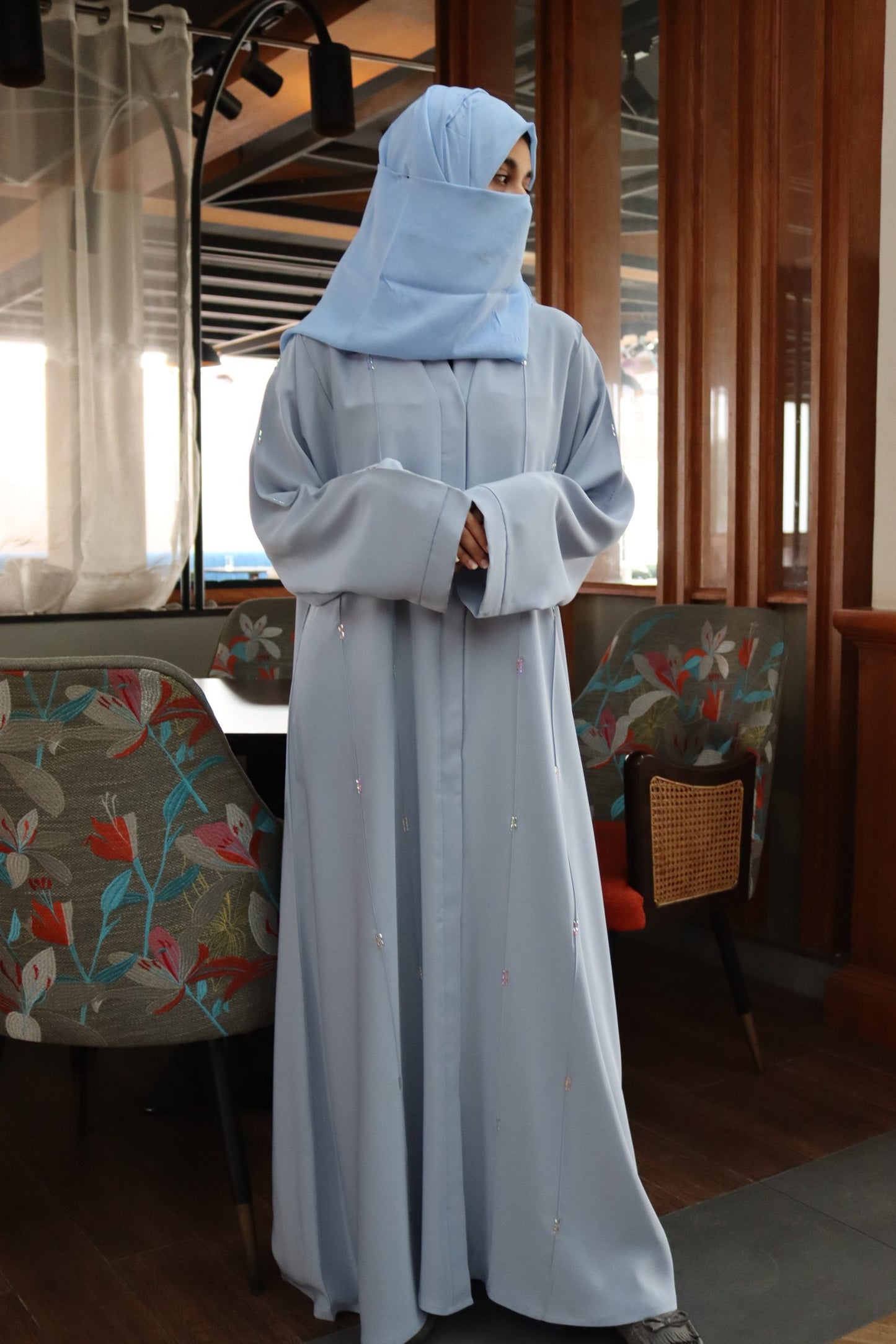 DETAILED CRYSTAL WORK ON CUFFS , FRONT & BACK ZIMAL'S 316-45