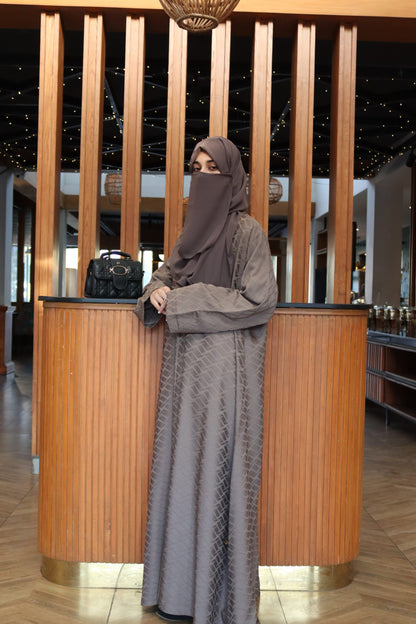 Abaya With A-Line Structured Silhouette AREEJ'S 671-A02