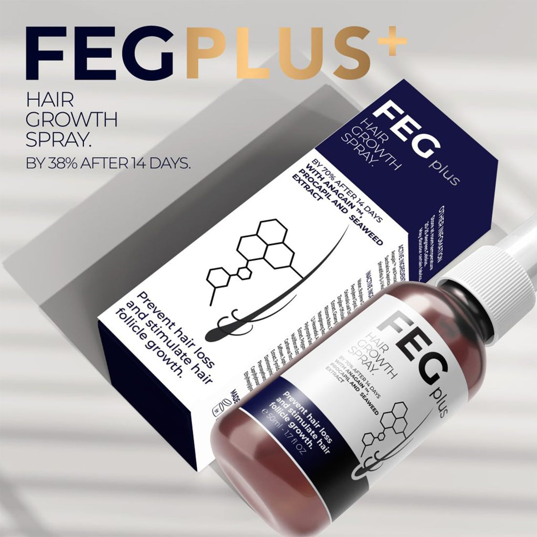 FEG Hair Growth Spray – Natural Anti - Hair Loss (50ml) - NineMillions