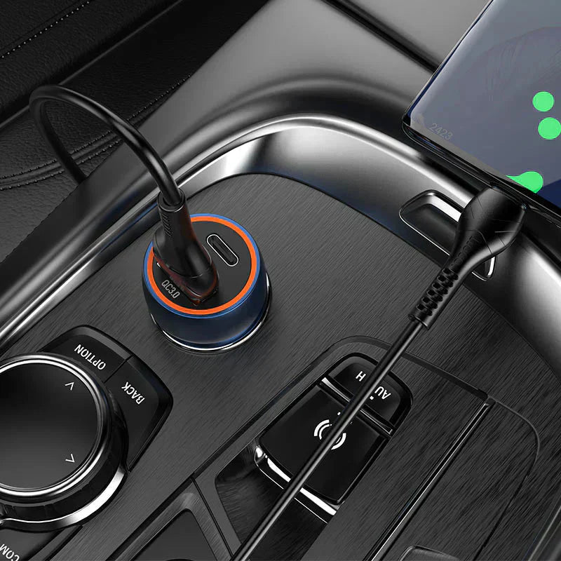 Hoco - Blue Whale Car Charger (Z46A) - NineMillions
