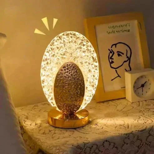 Oval Crystal LED Table Lamp - NineMillions