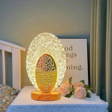 Oval Crystal LED Table Lamp - NineMillions