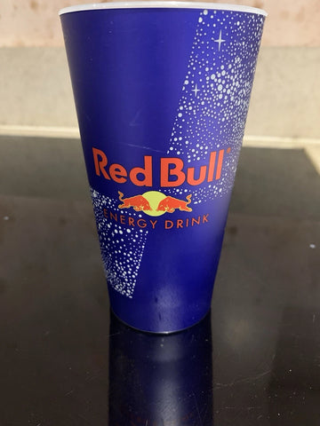 Red Bull cups illuminated battery bar nightclub pub light cup glass.