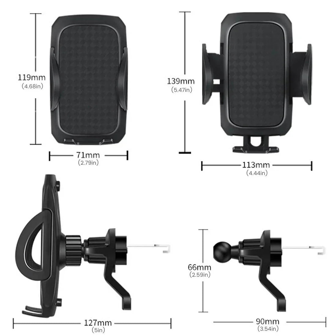 Universal Mobile Car Phone Holder Air Vent Mount Cradle Stand UK - NineMillions