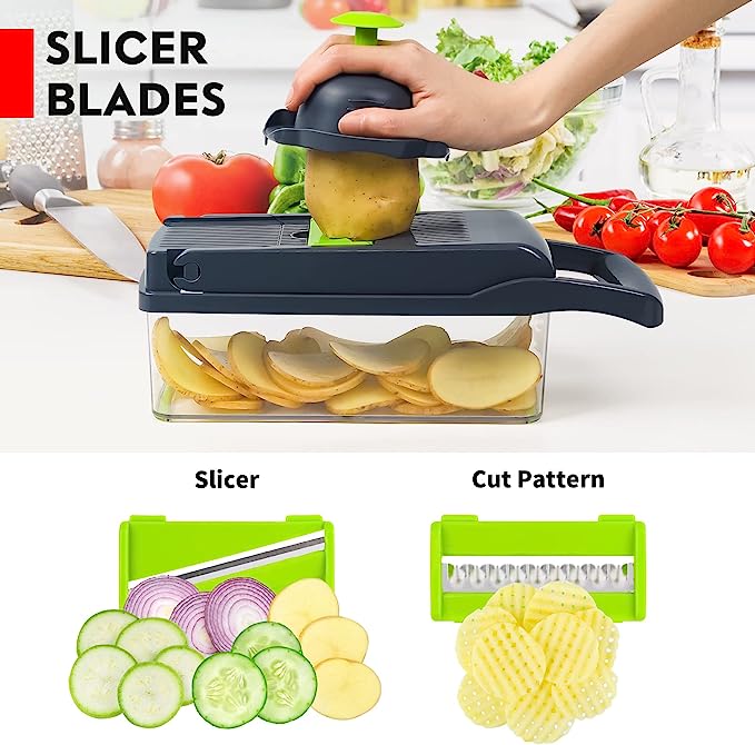 Vegetable Cutter Chopper and Slicer - NineMillions